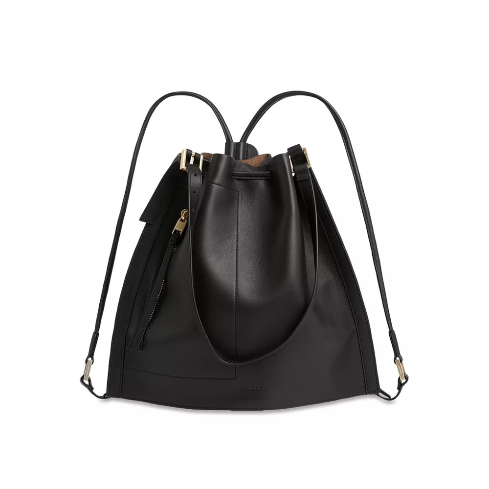 All Saints Medium Leather Backpack Handbag